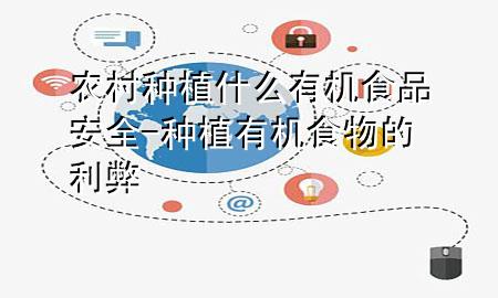 农村种植什么有机食品安全-种植有机食物的利弊