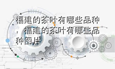 福建的茶叶有哪些品种,福建的茶叶有哪些品种图片