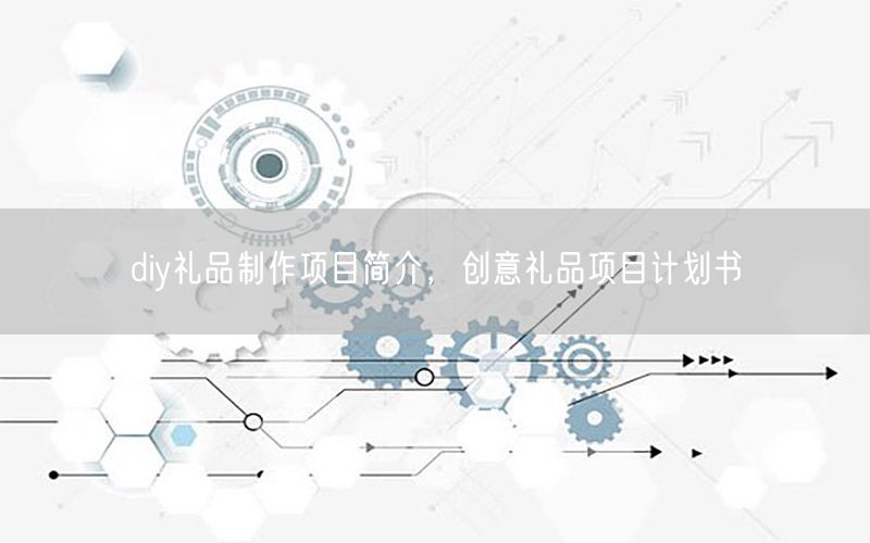 diy礼品制作项目简介，创意礼品项目计划书
