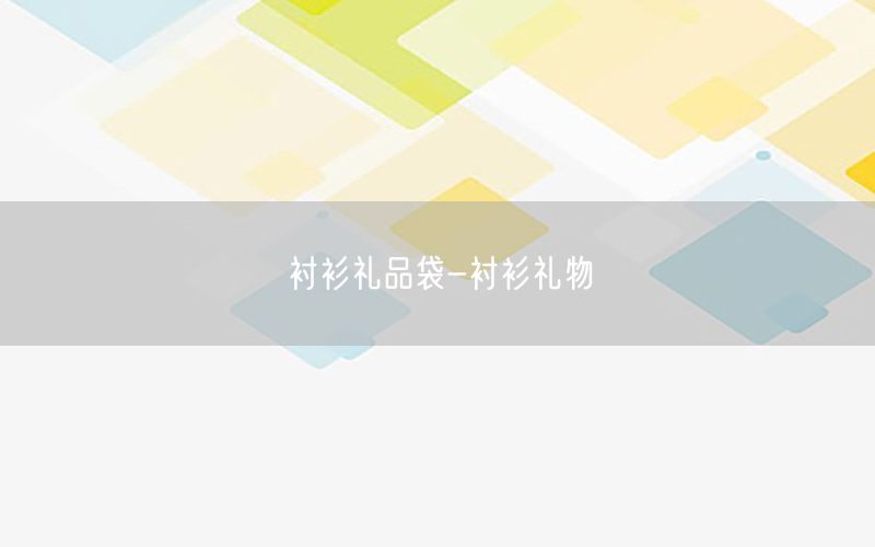 衬衫礼品袋-衬衫礼物