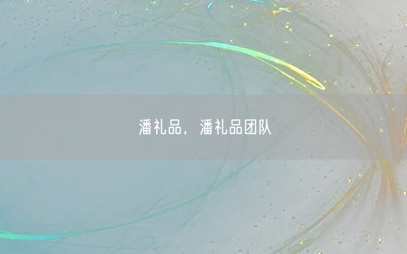 潘礼品，潘礼品团队