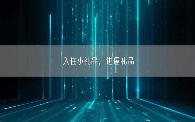 入住小礼品，进屋礼品